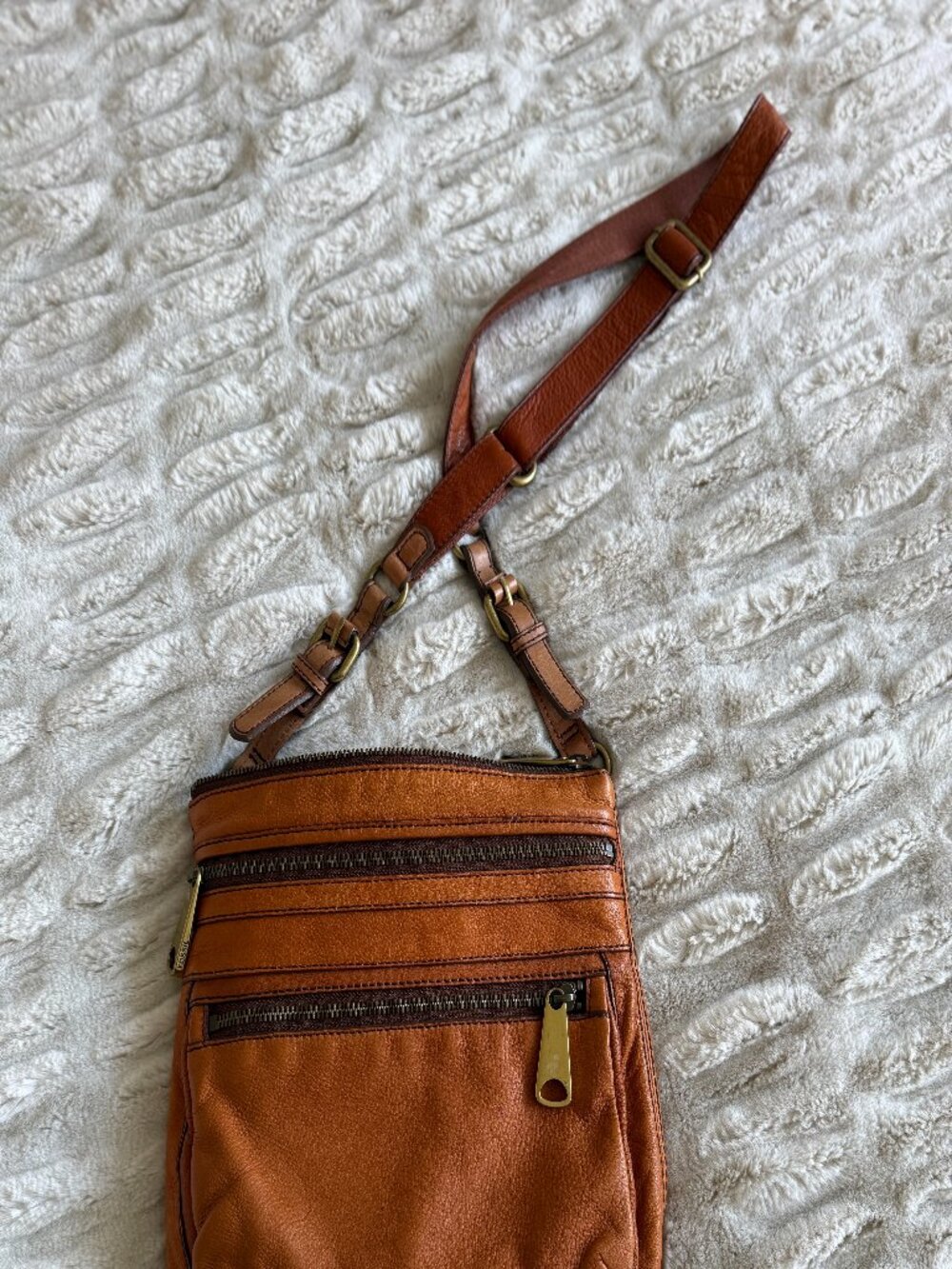 Fossil Leather CrossBody Bag